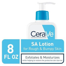 CeraVe SA Lotion for Rough And Bumpy Skin Vitamin D, Hyaluronic Acid, Lactic Acid And Salicylic Acid Lotion Fragrance Free And Allergy Tested 8 Ounce