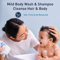 Cerave Baby Wash And Shampoo, Fragrance, Paraben, And Sulfate Free Shampoo For Tear-Free Baby Bath Time, 8 Ounce