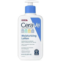CeraVe Baby Lotion 8 Ounce Gentle Baby Skin Care with Hyaluronic Acid Paraben and Fragrance Free
