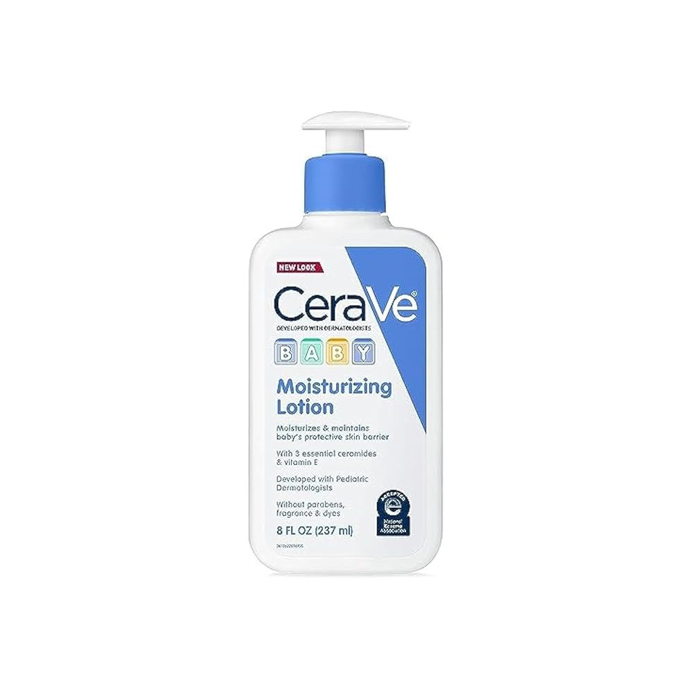 CeraVe Baby Lotion 8 Ounce Gentle Baby Skin Care with Hyaluronic Acid Paraben and Fragrance Free
