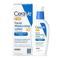 CeraVe Facial Moisturizing Lotion AM SPF 30, 3 oz, Daily Face Moisturizer with SPF