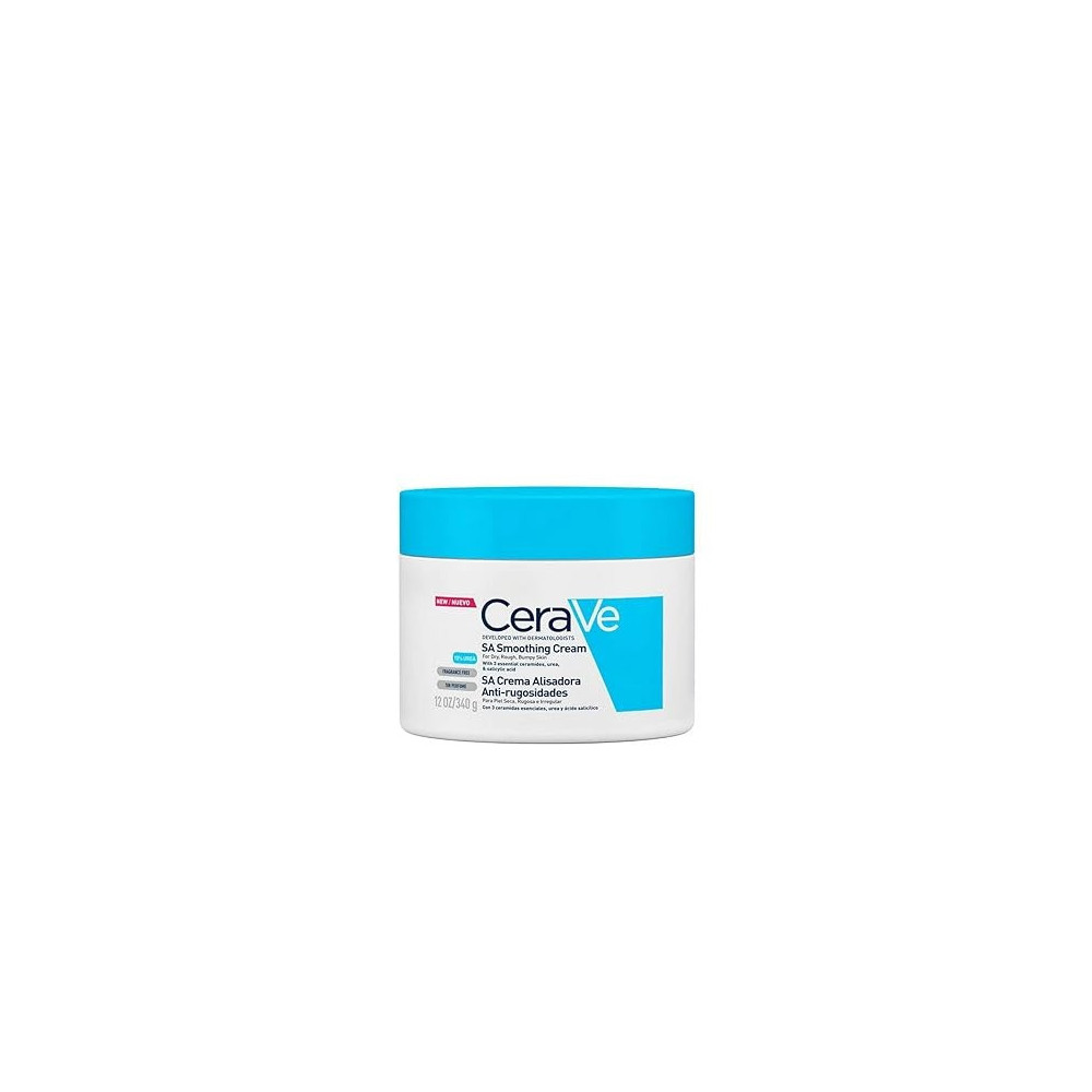 CeraVe SA Smoothing Cream 340g/12oz Body Moisturiser for Smoother Skin in Just 3 Days