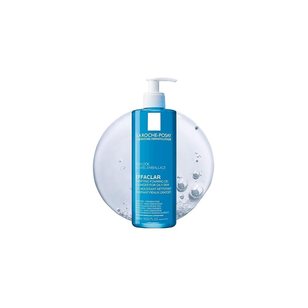 La Roche-Posay Effaclar Purifying Foaming Gel For Oily Sensitive Skin For Unisex - 13.5 Oz Ge
