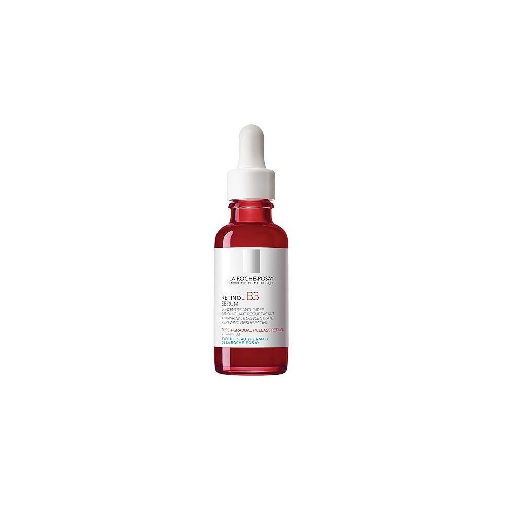 La Roche-Posay Pure Retinol Face Serum with Vitamin B3 Anti Aging Face Serum for Lines, Wrinkles And Premature Sun Damage to Resurface And Hydrate. Suitable for Sensitive Skin, 1.0 Fl. Oz