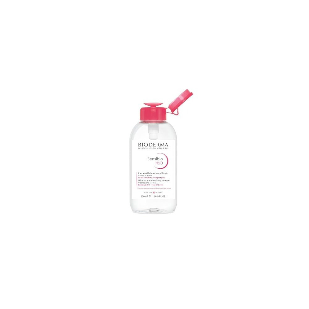 Bioderma Sensibio H2O Make-Up Removing Micellar Water, 500Ml With Pump