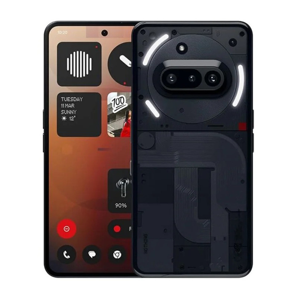 Nothing Phone 3A 5G 256 GB 12 GB RAM Black Dual Sim Smartphone, 1 year warranty