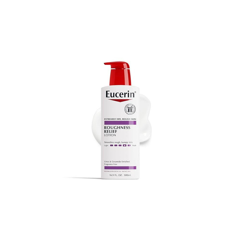 Eucerin Roughness Relief Lotion - Full Body for Extremely Dry, Rough Skin 16.9 fl. oz. Pump Bottle