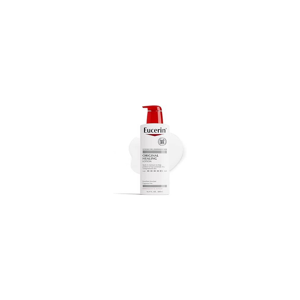 Eucerin Original Healing Rich Body Lotion, Body Lotion for Dry Skin, 16.9 Fl Oz Pump Bottle