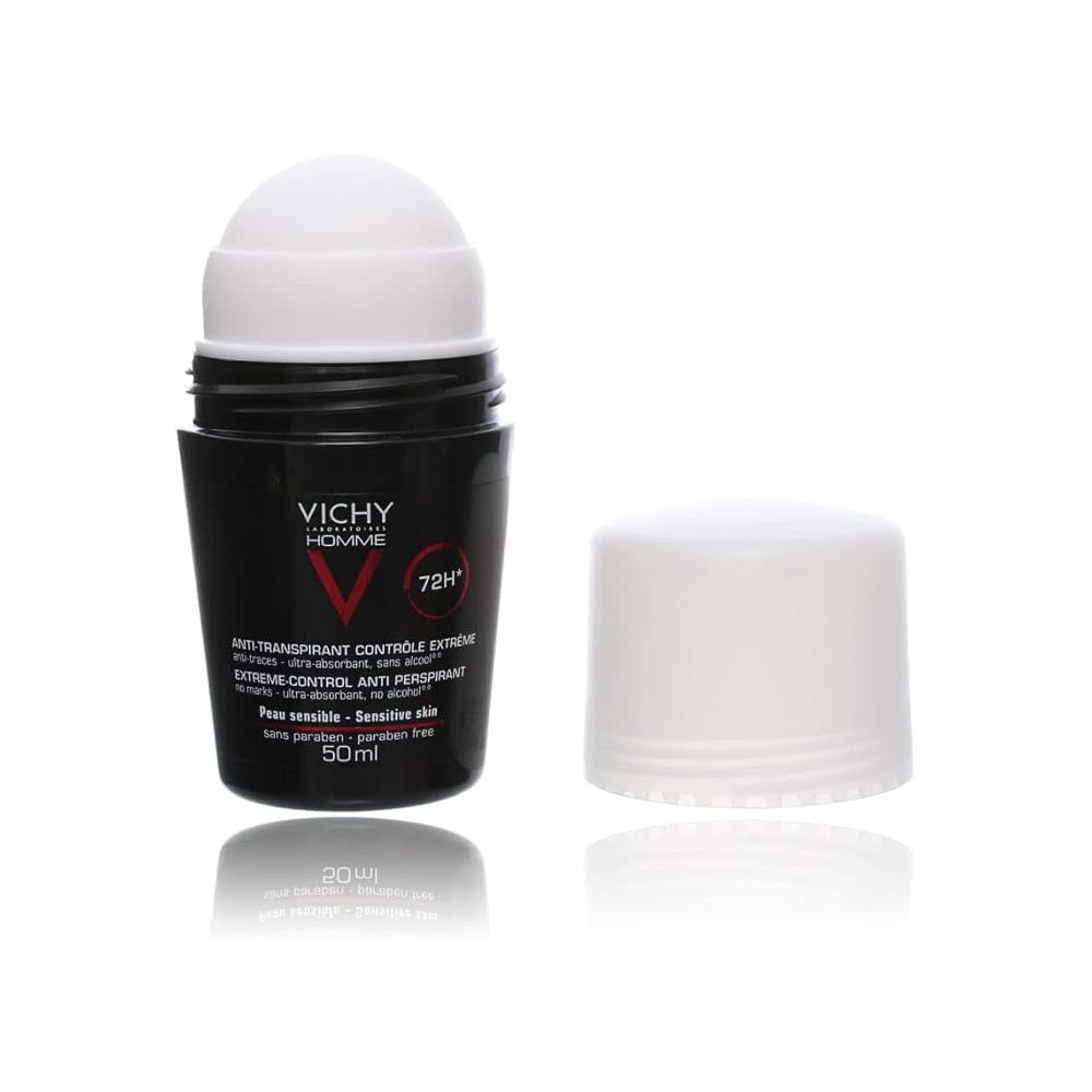Vichy Homme 72 Hour Deodorant Anti Perspirant Soothing Effect For Men 50Ml