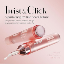 Medicube Collagen Glow Booster Milk Serum Twist And Click Radiance And Hydration with Niacinamide, Milk Protein Extract, Hydrolyzed Collagen, 15ml
