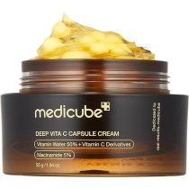 Medicube Deep Vitamin C Golden Capsule Face Moisturizer Liposome Capsules For Wrinkles, Skin Radiance Transparent Gel for Glow Hydration Korean Skin Care 1.94 oz