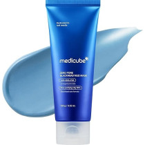 Medicube Zero Pore Blackhead Mud Facial Mask Skin Cooling And Pore Tightening - 3 Minute Quick Dry Formula with AHA, BHA, PHA, and Pore-Purifying Clay - Korean Face Mask 3.52 oz