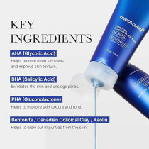 Medicube Zero Pore Blackhead Mud Facial Mask Skin Cooling And Pore Tightening - 3 Minute Quick Dry Formula with AHA, BHA, PHA, and Pore-Purifying Clay - Korean Face Mask 3.52 oz