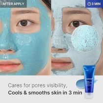 Medicube Zero Pore Blackhead Mud Facial Mask Skin Cooling And Pore Tightening - 3 Minute Quick Dry Formula with AHA, BHA, PHA, and Pore-Purifying Clay - Korean Face Mask 3.52 oz