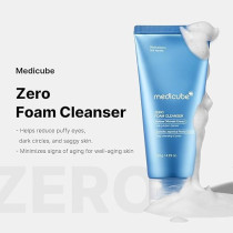 Medicube Zero Foam Cleanser for Sensitive Skin - Sebum Control, Moisture Balance, and Pore Minimization Korean Skincare, 120g