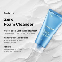 Medicube Zero Foam Cleanser for Sensitive Skin - Sebum Control, Moisture Balance, and Pore Minimization Korean Skincare, 120g