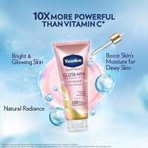 Vaseline Healthy Bright Gluta-Hya Serum Burst Lotion Dewy Radiance, (PACK OF 1) 330ML
