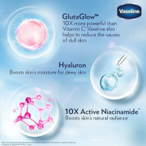 Vaseline Healthy Bright Gluta-Hya Serum Burst Lotion Dewy Radiance, (PACK OF 1) 330ML