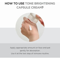 SKIN1004 Madagascar Centella Tone Brightening Capsule Cream 2.53 fl.oz, 75ml, Non-sticky Hydrating Brightening