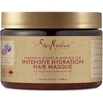 Shea Moisture Intensive Hydration Hair Masque Manuka Honey And Mafura Oil For Dry, Damaged Hair Deep Conditioning Hair Treatment 11.5 oz