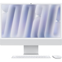 Apple 2024 iMac 24inch, M4 chip with 256GB 10core CPU and 10core GPU, 16GB Unified Memory, Silver MWUU3 1 Year Warranty
