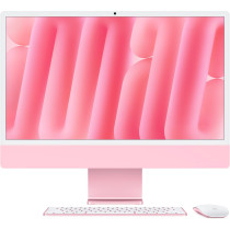 Apple 2024 iMac 24inch, M4 chip with 256GB 10core CPU and 10core GPU, 16GB Unified Memory, Pink MWV43 International Version 1 Year Warranty