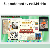 Apple 2024 iMac 24inch, M4 chip with 256GB 10core CPU and 10core GPU, 16GB Unified Memory, Green MWUY3 International Version 1 Year Warranty