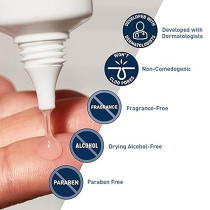 Cerave Salicylic Acid Acne Treatment with Glycolic Acid and Lactic Acid AHA/BHA Acne Gel for Face to Control and Clear Breakouts