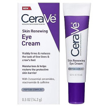 Cerave Eye Cream for Wrinkles Under Eye Cream With Caffeine, Peptides, Free And Ophthalmologist Tested 0.5 Ounces