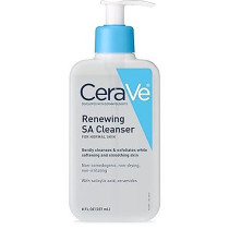 Cerave SA Cleanser Salicylic Acid Face Wash with Hyaluronic Acid, Niacinamide And Ceramides BHA Exfoliant for Face 8 Ounce, multi, 8 Fl Oz (Pack of 1)