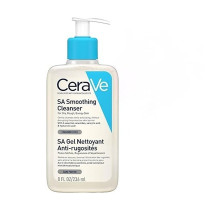 Cerave SA Smoothing Cleanser Face and Body Salicylic Acid Wash and Exfoliant for Normal, Dry and Rough Skin with Hyaluronic Acid