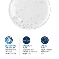 Cerave SA Smoothing Cleanser Face and Body Salicylic Acid Wash and Exfoliant for Normal, Dry and Rough Skin with Hyaluronic Acid