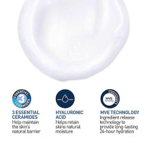 Cerave Hydrating Cleanser Face and Body Wash for Normal to Dry skin with Hyaluronic Acid and Ceramides Fragrance Free Paraben Free 8Oz