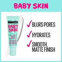 Maybelline New York Foundation Primer, Instant Pore Eraser Foundation, Smooth Matte Finish, Blurs Pores, Baby Skin