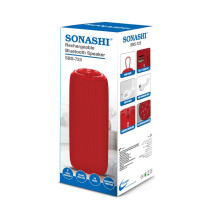 Sonashi Rechargeable Bluetooth Speaker Red