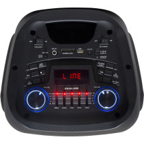 Sonashi Dual 8-Inch Rechargeable Bluetooth Speaker, Black