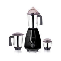 Sonashi 3 In 1 Mixer Grinder 3 Speeds With Pulse Switch Unbreakable Polycarbonate Jar Lids, Black