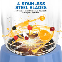 Sonashi 350W 2 In 1 Blender With Unbreakable Jar, Blue