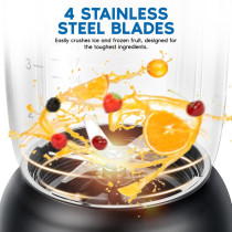 Sonashi 350W 2 In 1 Blender With Unbreakable Jar, Black