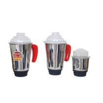 Sonashi 3 In 1 Mixer Grinder 750W, Red-Black