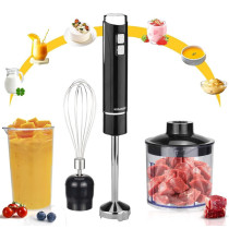 Sonashi 4-In-1 Hand Blender With Calibrated Beaker Chopper And Whisk 700 Ml 250 W, Black
