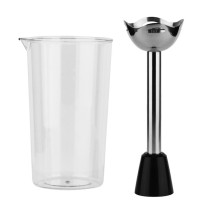 Sonashi 250W Hand Blender With Calibrated Beaker/Jar, 700Ml (Black-Silver)