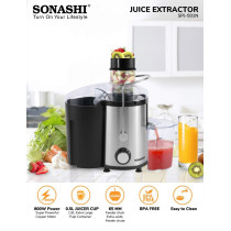 Sonashi Powerful Juice Extractor 800 W, Silver/Black