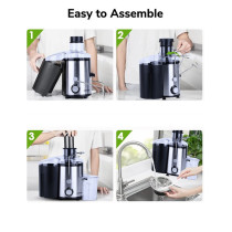 Sonashi Powerful Juice Extractor 800 W, Silver/Black