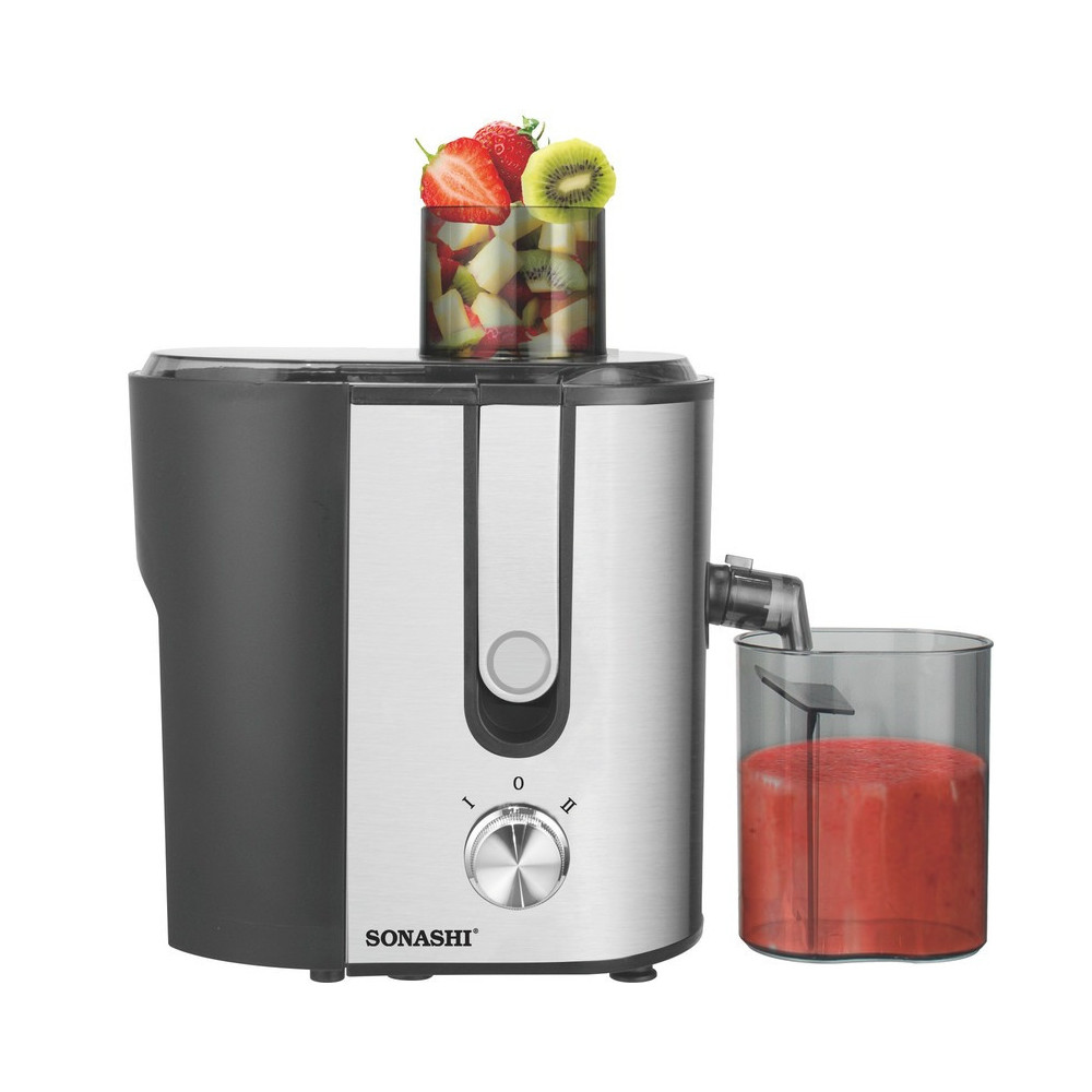 Sonashi Powerful Juice Extractor 400 W, Silver/Black