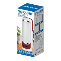 Sonashi Solar Rechargeable LED Lantern, Red