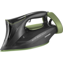 Sonashi Steam Iron With Ceramic Soleplate 3200W (Black-Green)