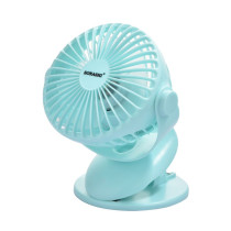Sonashi 4 Inch Rechargeable Clip Fan, Blue