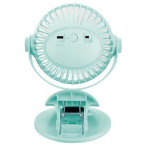 Sonashi 4 Inch Rechargeable Clip Fan, Blue