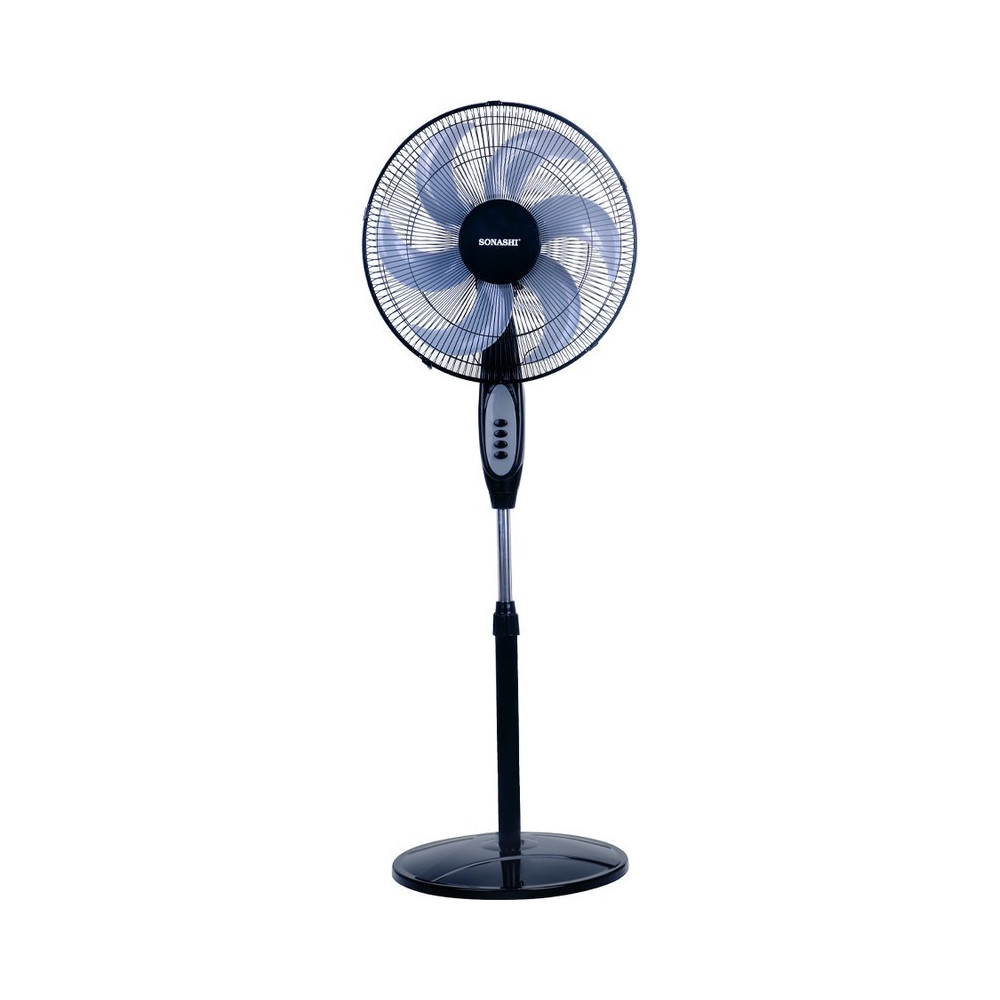 Sonashi 16 Inch 3 Speed Stand/Pedestal Fan, Black